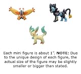 Pokemon Super Encyclopedia Mini Figures Discount Bundle (3 ~1 mini figures: Leafeon, Luxray, Mothim) (Japanese Imported)