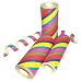 Luftschlange bunte Streifen, 4m