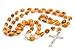 My Caring Cross Olive Wood Rosary Necklaces (Catholic Rosary Necklace, Holy Land Soil)