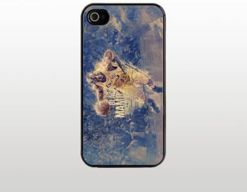 Kobe Bryant Black Mamba iPhone 4 4s Case - Hard Plastic Snap-On Custom Cover - Black - Basketball