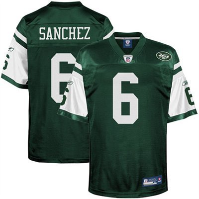 Reebok Mark Sanchez New York Jets Green Authentic Jersey Size 52
