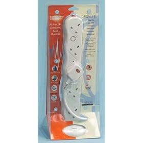 10 socket upright extension with surge protection