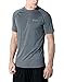 CLSL TM-MTS03-DGR_Large j-ALX Tesla Men's Lightweight HyperDri Cool T Shirt Sports Running Short Sleeve Athletic Top MTS03