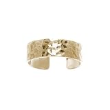 18kt Gold over Sterling Silver Hammered Toe Ring
