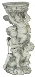Dollhouse Miniature Aged Grey Cherub Stand