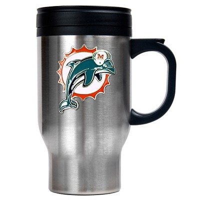 NFL Miami Dolphins Stainless w/Pewter Emblem