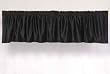 Black Velvet Rod Pocket / Pole Top Valance