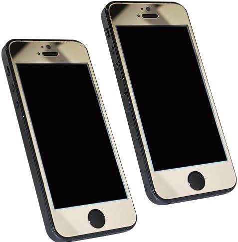 2 Pack Of Treasure Valley Iphone 5 Electroplate Scratch Resistant Tempered Glass Mirror Screen Protector.