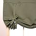 Best Home Fashion Premium Thermal Insulated Blackout Tie-Up Window Shade - Rod Pocket - Olive - 42