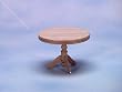 Dollhouse Miniature Oak Round Table