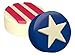 SpinningLeaf Stars and Stripes Sandwich Cookie Chocolate Candy Mold