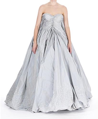 Zac Posen Womens Taffeta Prom Formal Dress Blue 8
