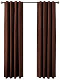 firefend Thermal Back Tab Drapery, 50-Inch by 72-Inch, Chocolate