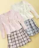 Charter Club Little Girl Plaid Cardigan Skirt Set