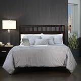 IMAGE OF Modera Low Profile Panel Bed in Chocolate Brown Size: California King