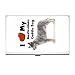 I Love My Australian Cattle Dog Business Card Holder Case