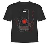 2001: A Space Odyssey T-Shirt (HAL 9000, Stanley Kubrick) T-Shirt Black Large