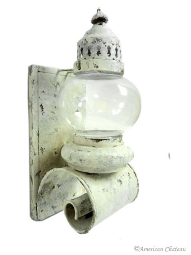 Shabby Distressed Metal Chic Wall Sconce