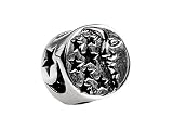 SilveRado(tm) MS071 Sterling Silver Moon and Stars Bead / Charm