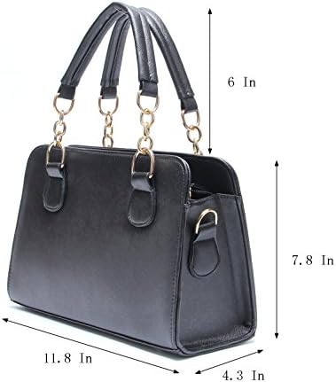 Women's Classic Black Top Handle Bag (Black)
