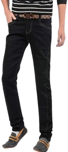Wantdo Men's Casual Pants Jointed Design QT1019-001(Black US M Loose/Aisa33)