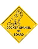Eigenschaften shark-toys  / Cocker Spaniel on Board - Adventure Schild mit Saugnapf - Auto Hund Hunde Spaß Geschenk Deko
