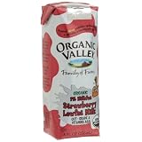 Organic Valley Strawberry Lowfat Milk, 8-Ounce Aseptic Carton (Pack of 12)