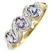 9ct Diamond and Tanzanite Ring SK-C3215