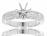 1.25 ct. TW Round Accent Diamond Engagement Semi Mounting in 14k