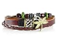 Dragonfly Leather Zen Bracelet, Fits 6 to 9 Inches