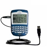 Classic Straight USB Cable for the Blackberry 6210 with Power Hot Sync and Charge capabilities - Gomadic Brand w/ TipExchange Technology