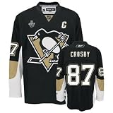 CROSBY 2008 STANLEY CUP #87 Pittsburgh Penguins RBK Premier NHL Hockey Jersey by Reebok ( NHLPA Certified Custom Sewn Authentic Twill)