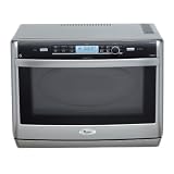 Whirlpool Jet Chef 31 Litre, Drop Down Door Microwave Grill with Crisp and Auto Steam Functions, Satina Mist (SS Look), 1000 W