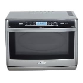 Whirlpool Jet Chef 31 Litre, Drop Down Door Microwave Grill with Crisp and Auto Steam Functions, Satina Mist (SS Look), 1000 W