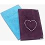 Suede Passport Cover with Rhinestone Heart by Austin House