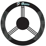 BSS - Miami Dolphins NFL Poly-Suede Steering Wheel Cover