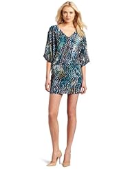 Polyester/Spandex Elasticized   Waistline Animal Print  Fitted Mini Dress  With a Bow(s)