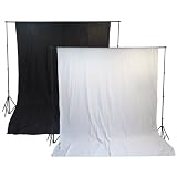 Studio Background Support Stand with Muslin Backdrops