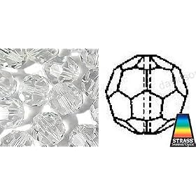 Swarovski Strass Crystal 100 Beads With Lazer Logo Etched 8mm # 8505-5 by Swarovski Strass