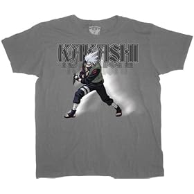 Naruto Shippuden Kakashi Officially Licensed T-Shirt (Small S)