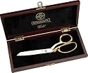 Mundial 470-8GB Fully Forged 8-Inch Gold-Handled Dressmaker Shears in Wooden Gift Box