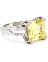 Myia Passiello "Timeless" Swarovski Zirconia Canary Yellow Ring