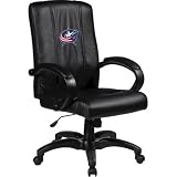 Home Office Chair with NHL Logo Panel Team: Columbus Blue Jackets
