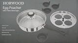 Kitchen & Housewares : HORWOOD 4 CUP STAINLESS STEEL EGG POACHER and SAUTE FRYING PAN