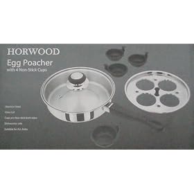 HORWOOD 4 CUP STAINLESS STEEL EGG POACHER and SAUTE FRYING PAN
