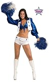 Dallas Cowboy Cheerleaders Deluxe Sexy Dallas Cowboy Cheerleader Adult Costume