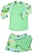 Tropical Breeze UV Sun Protective Girls 3 Piece Set: 3/4 Sleeve Sunshirt, Bikini Bottom & Detachable Skirt (UPF 50+)