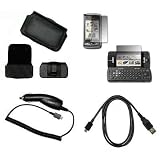 Cell Phone Accessories Bundle for Verizon LG ENV Touch VX-11000, VX11000 Phone (Includes; Custom LCD Guard Screen Protector, USB Data Sync Cable, Premium Leather Side Carry Case with Belt Clip and Belt Loops, Rapid CLA Car Charger) by Accessory Export