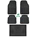 BDK Black 5 Piece Set Premium Heavy Duty Odorless Mats for Honda Fit