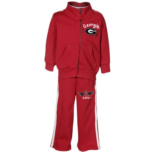 Georgia Bulldogs Toddler Red Full Zip Warm-Up Jacket & Pant Set (4T)